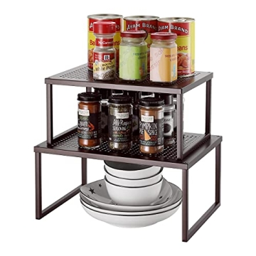 Simple Trending Cabinet Shelf Organizer for Kitchen Space
