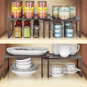 Simple Trending Cabinet Shelf Organizer for Kitchen Space