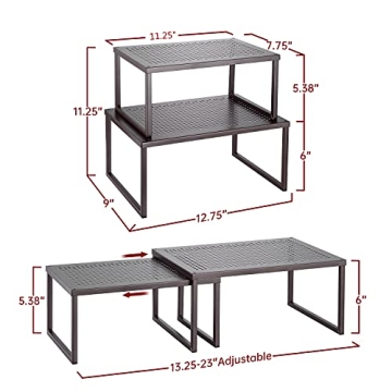 Simple Trending Cabinet Shelf Organizer for Kitchen Space