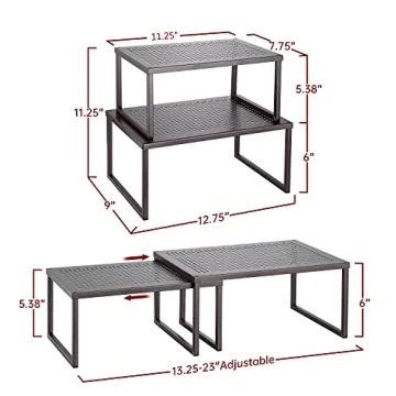 Simple Trending Cabinet Shelf Organizer for Kitchen Space