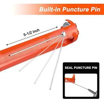 ValueMax Caulk Gun, 9 Inch Silicone Sealant Caulking Gun for Caulking/Filling/Sealing, Trigger Comfort Grip and Iron Smooth Rod, Ideal for Tiles, Window Joints, 8:1 Thrust Ratio