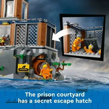 LEGO City Police Prison Island Set for Ages 7+