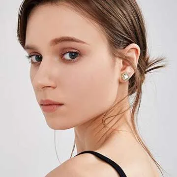 CASSIECA Elegant Cubic Zirconia Stud Earrings Set