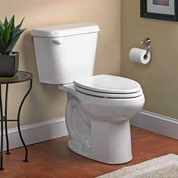 American Standard 221CA104.020 Colony 1.28 GPF 2-Piece Elongated Toilet with 12-In Rough-In, White