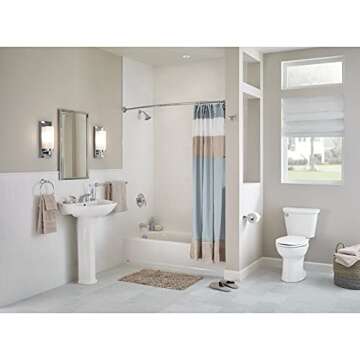 American Standard 221CA104.020 Colony 1.28 GPF 2-Piece Elongated Toilet with 12-In Rough-In, White