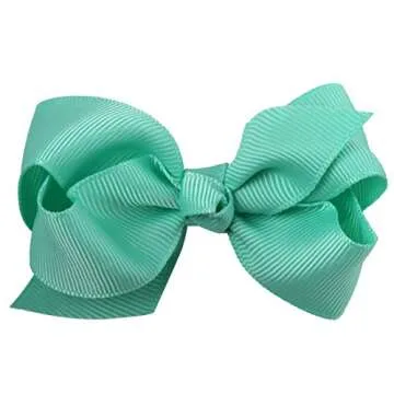 XIMA 3inch Hair Bows with Clip Grosgrain Ribbon Knot Hairbow for Girls And Woman Pack of 32 (with alligator clip)
