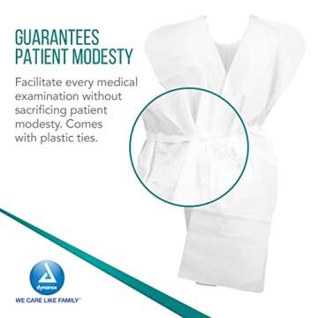 Dynarex Exam Gowns for Comfortable Patient Care