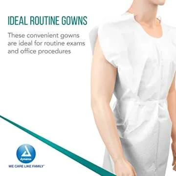 Dynarex Exam Gowns for Comfortable Patient Care