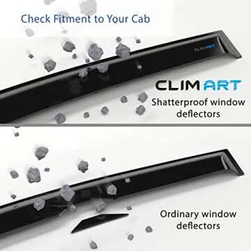 CLIM ART Rain Guards for Tundra 2007-2021 CrewMax