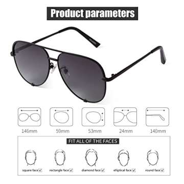 Stylish SORVINO Aviator Sunglasses with UV400 Protection