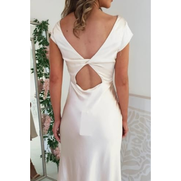 Elegant Satin Backless Summer Maxi Dress for Women 2023