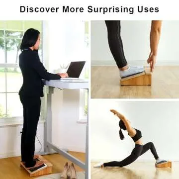 StrongTek Ergonomic Foot Rest Support, Under Desk Footrest, Non-Slip Foot Stool, 4" High, Improve Posture, Reduce Fatigue & Pain, 300lbs Capacity, Ideal for Office & Gaming, Enhance Health and Comfort