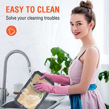 Baking Mat Silicone Macaron Sheet: Non-stick Cookie Reusable for Kitchen