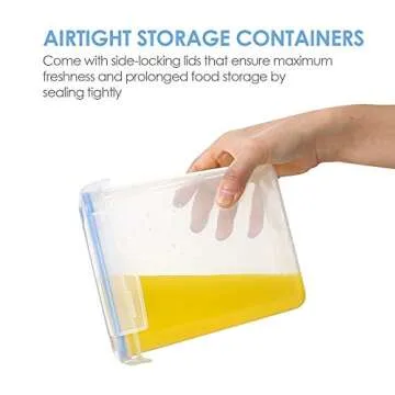Vtopmart Airtight Food Storage Containers – 12 Pieces, 1.5qt, BPA-Free Kitchen Organization Set