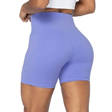 Sunzel Women's High Waist Biker Shorts with Pockets