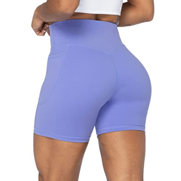 Sunzel Women's High Waist Biker Shorts with Pockets