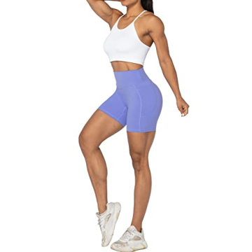 Sunzel Women's High Waist Biker Shorts with Pockets