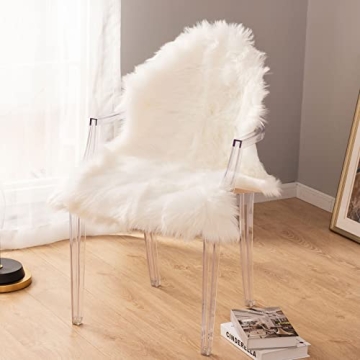 Carvapet Luxury Faux Sheepskin Rug Soft Plush Cushion