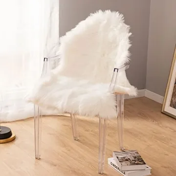 Carvapet Luxury Faux Sheepskin Rug Soft Plush Cushion