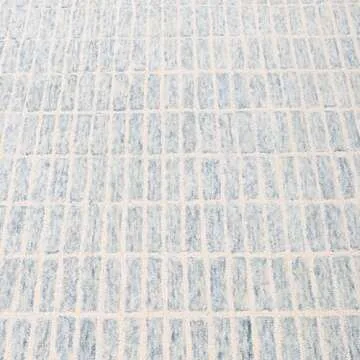 Restoration and Renovation Handmade Capitola Space Dyeing Imported Premium Wool Area Rug - Unique Modern Design Carpet for Living Room, Bedroom, and Dining Room (Blue, 6' x 9')