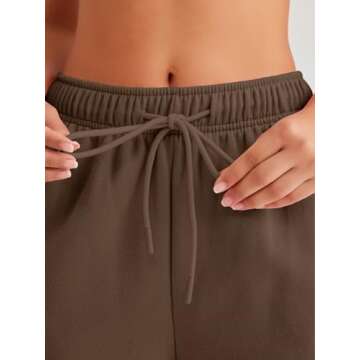 AUTOMET Women's Cozy Fleece Lined Winter Sweatpants