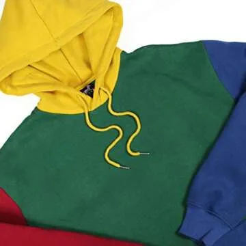 AGORA Color Block Hoodie for Men's Vibrant Streetwear