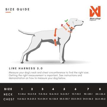 Non-stop dogwear Line Harness 5.0, Padded Dog Harness for Large Dogs, Made for Hiking, Sport and Eve...