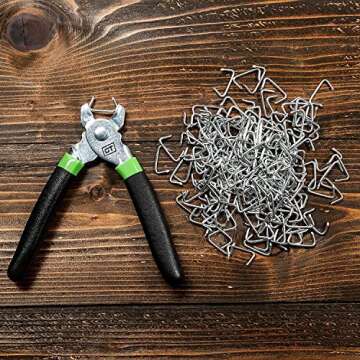 Cascade Tools Hog Ring Pliers Kit with Steel Hog Rings