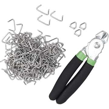Cascade Tools Hog Ring Pliers Kit with Steel Hog Rings