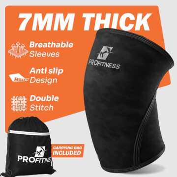 ProFitness Lifting Knee Sleeves - High-Performance Knee Sleeves for All Sports