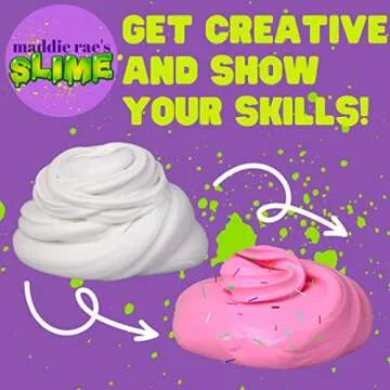SCS Direct Maddie Rae Slime Clay (2 Pack) Non-Toxic, No Mess Clay Foam Formula for Unique Creamy Butter Effects, Great for Arts & Crafts, Slime Glue Making Supplies, School Projects, Kids Gift