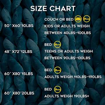 YnM Velvet Knitted Weighted Blanket, Hand Made Chunky Knit Weighted Throw for Sleep, Stress or Home Décor, Rest and Relax in Style Handmade Weighted Blankets (Lake Green, 50''x60'' 10lbs)