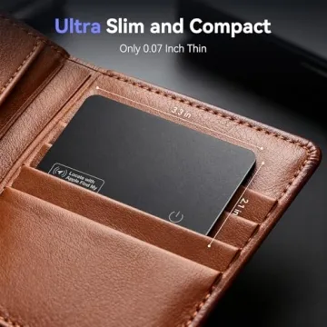 Slim Wallet Tracker Card with Apple Find My Compatibility