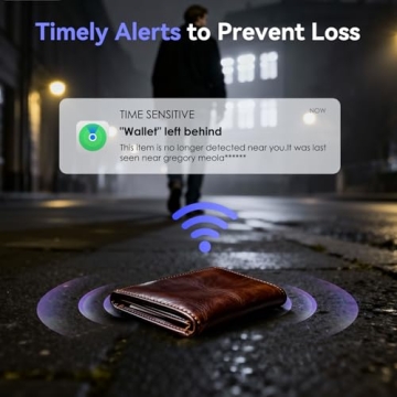 Slim Wallet Tracker Card with Apple Find My Compatibility