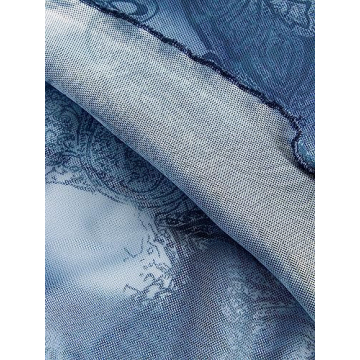 Floerns Beaded Halter Ruched Lettuce Trim Cami Crop Top