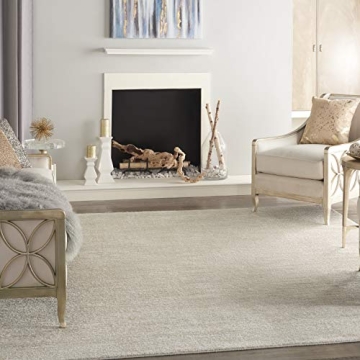 Nourison Essentials Ivory Beige Indoor/Outdoor Area Rug