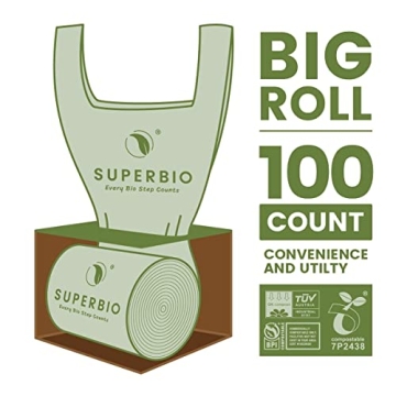 SUPERBIO Compostable Bags - Eco-Friendly Waste Solution
