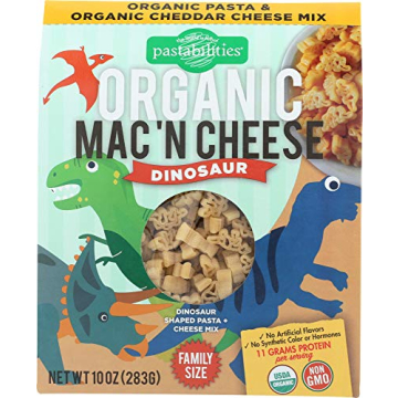 Organic Dinosaur Mac n Cheese Healthy Fun Pasta 9 OZ
