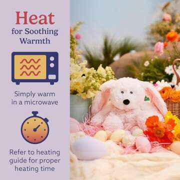 Warmies Pink Bunny - Microwavable Weighted Plush Toy