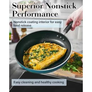 Cook N Home 12-Piece Nonstick Cookware Set