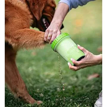 Dexas MudBuster Portable Dog Paw Cleaner, Medium, Green, PW710383