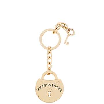 Dooney & Bourke Accessory, Samba Lock And Key Fob Keychain - Gold
