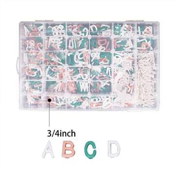 Letter Board Letters,697 PRE-Cut Characters (3/4 Inch,In 3 Colors) With Sorting Tray