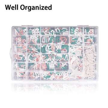 Letter Board Letters,697 PRE-Cut Characters (3/4 Inch,In 3 Colors) With Sorting Tray