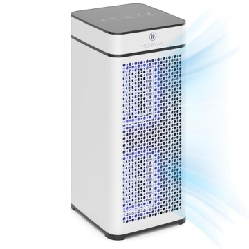 Medify MA-40 UV Light Air Purifier with True HEPA H14 Filter | 1,793 ft² Coverage in 1hr for Wildfi...