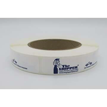 The Gripper Seal - Stops Liquid Leaks, 3/4" x 6" 250 Labels