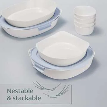 Stylish Rubbermaid DuraLite Glass Bakeware Set for Cooking