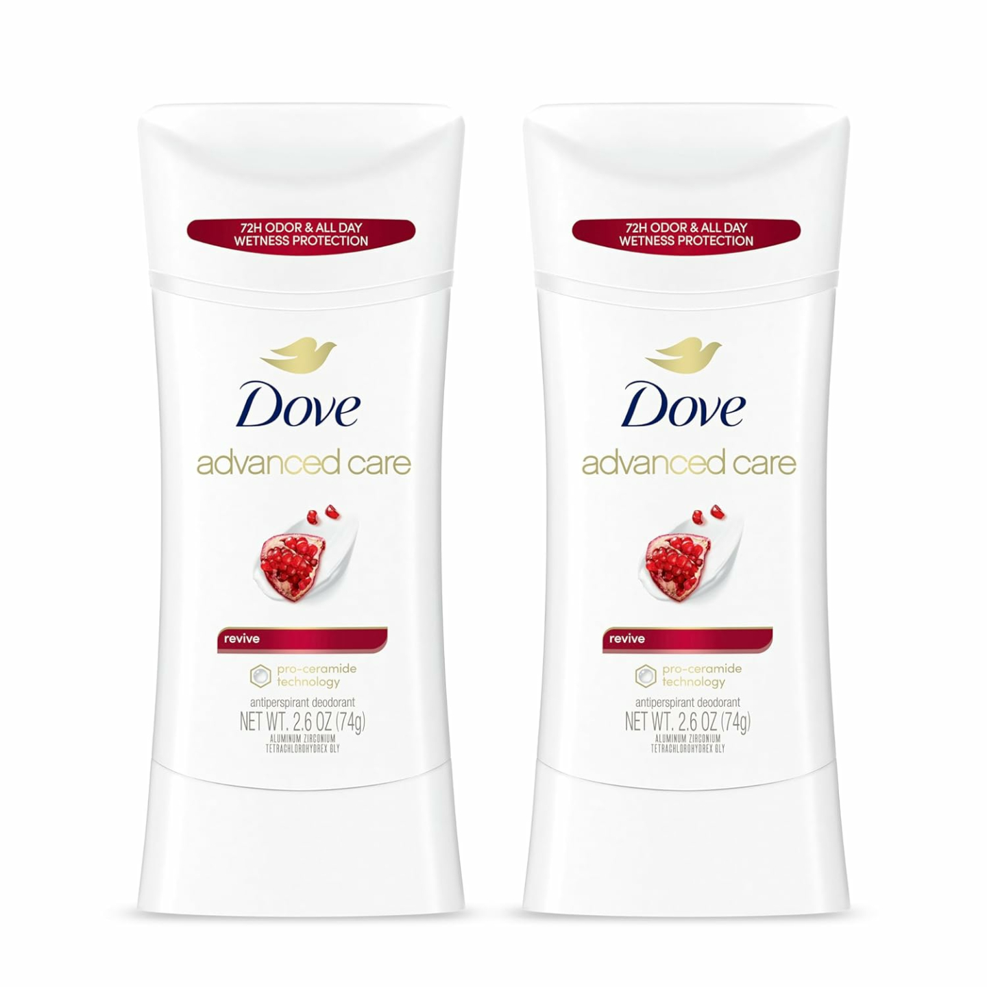 Dove Antiperspirant Stick for Women - 2 Pack