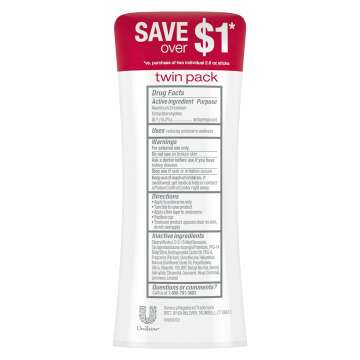 Dove Antiperspirant Stick for Women - 2 Pack