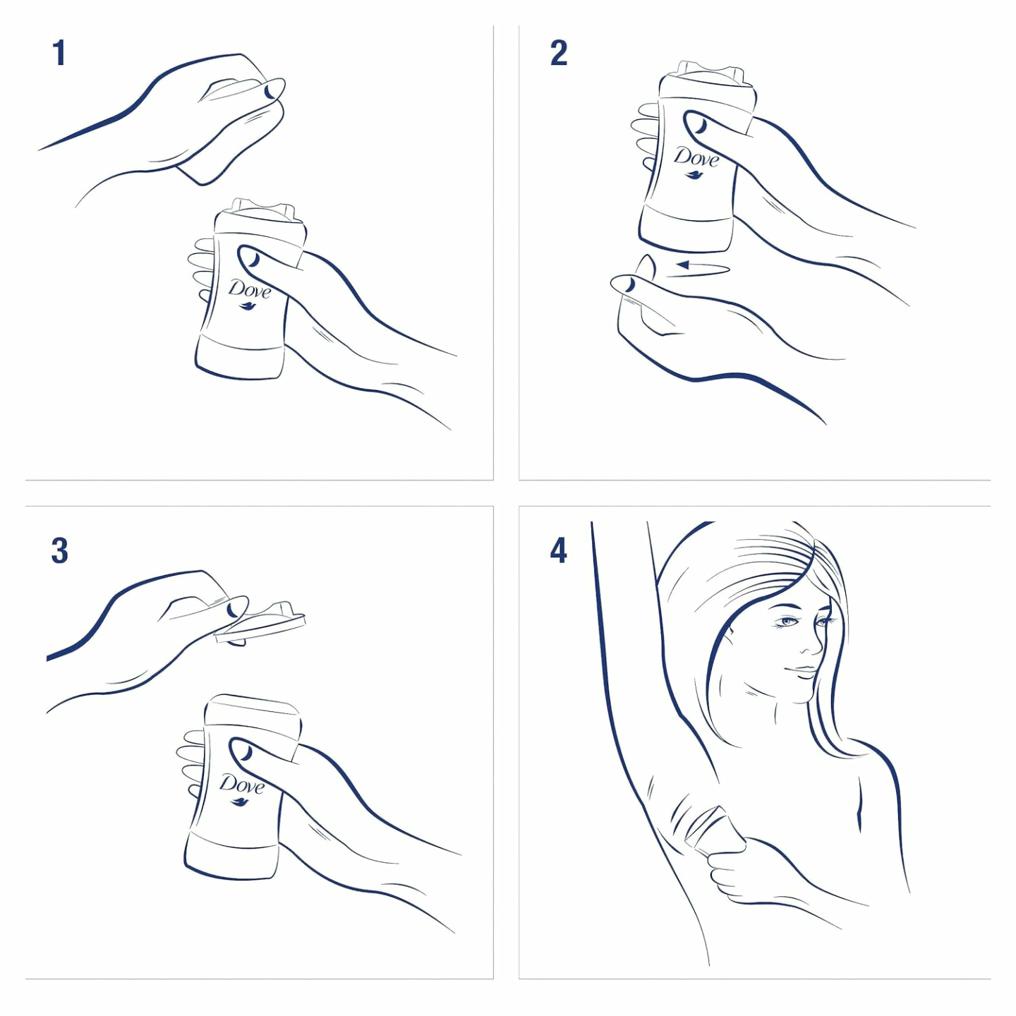 Dove Antiperspirant Stick for Women - 2 Pack